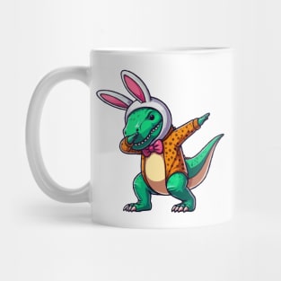 Dabbing T Rex Dinosaur Bunny Mug